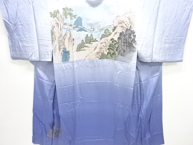 JAPANESE KIMONO / ANTIQUE HITOE MENS JUBAN / SILK / BRIDGE